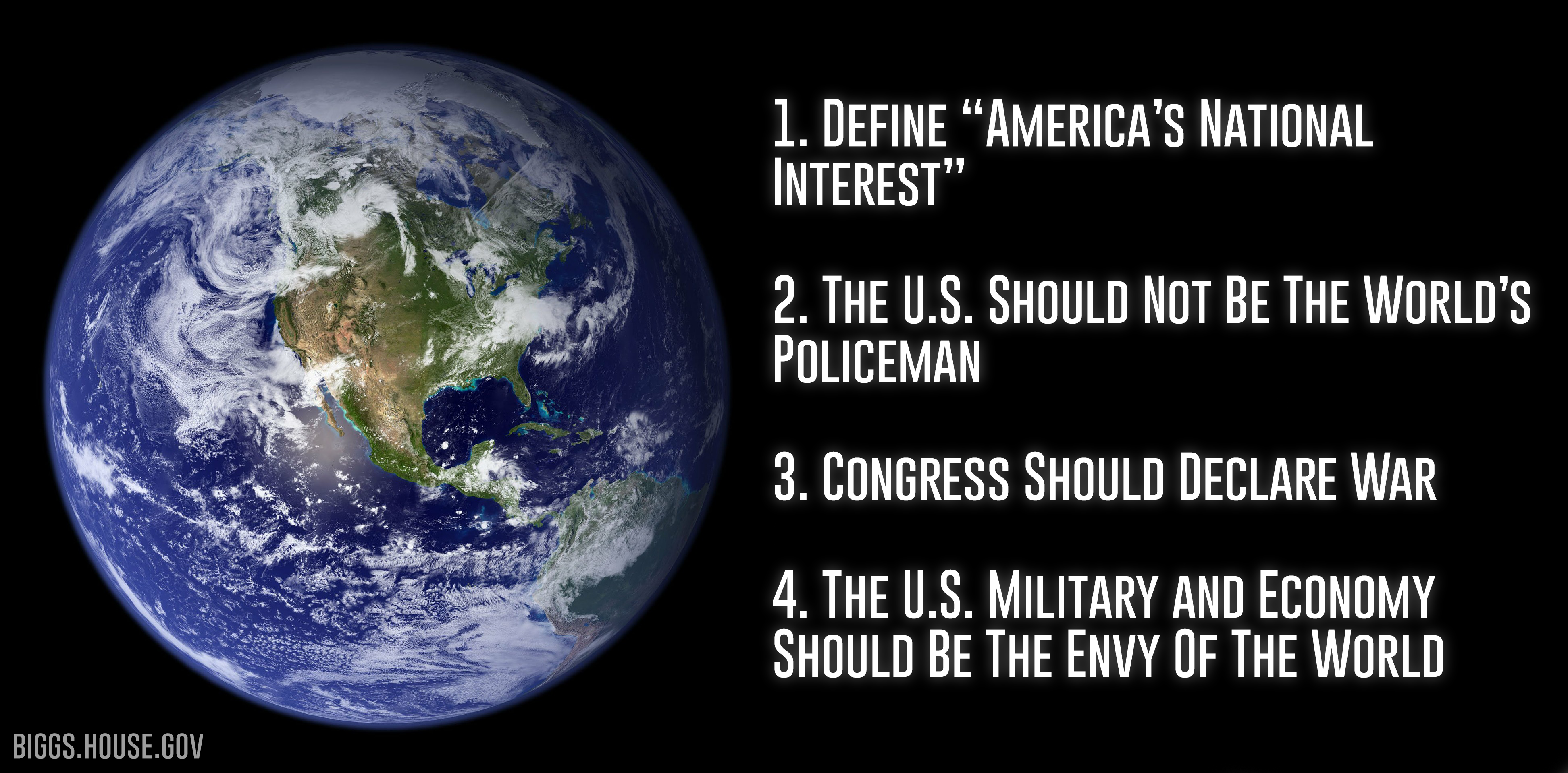 Conversation about America's place and role in the future of the world