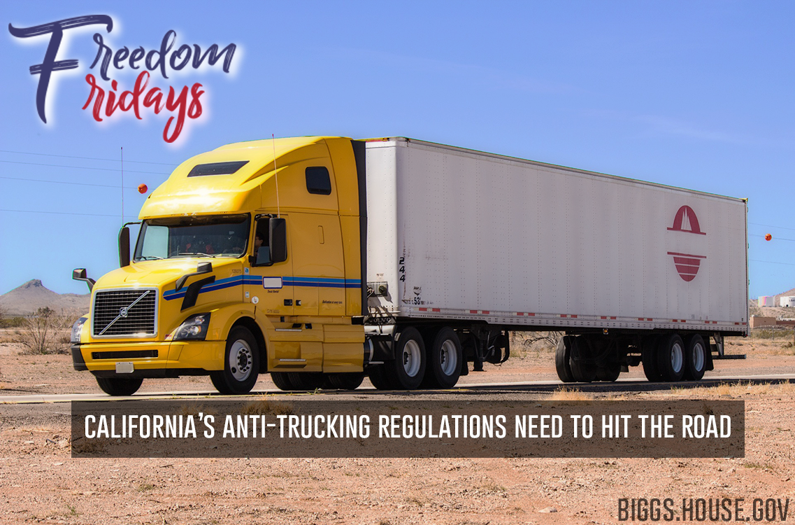 California's anti-trucking regulations need to hit the road
